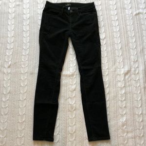 LOFT Green Skinny Corduroys